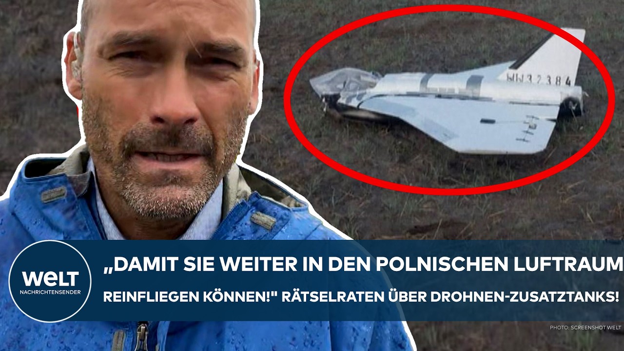 POLEN: "Damit sie weiter in den Luftraum reinfliegen können!" Rätselraten über Drohnen-Zusatztanks!