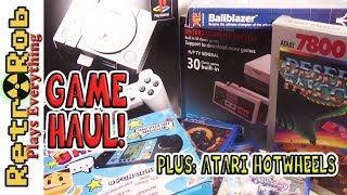 Classic and Modern Video Game Haul PLUS Atari Hotwheels