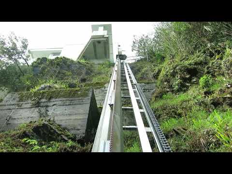 Privater Schrägaufzug mit Kette ! Bergfahrt 2021 - private inclined elevator Tessin Ticino
