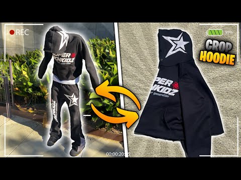 HOW TO MAKE A CROPPED HOODIE | HOW TO CROP YOUR HOODIE...
