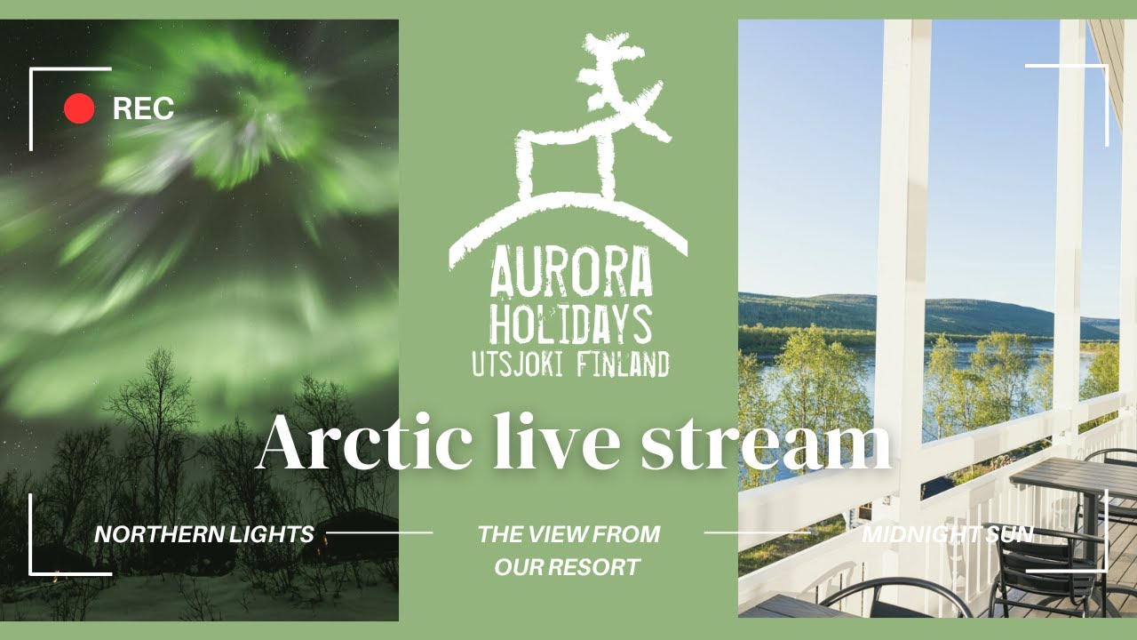 Live webcam view of Cámara del río y auroras de Utsjoki