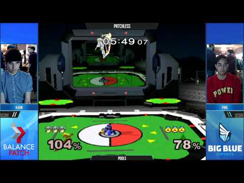 Patchless SSBM - Khan (Marth) vs. Pink (Sheik) - Melee Pools