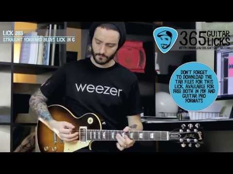 Lick 283/365 - Straight Forward Blues Lick in C | 365 Guitar Licks Project