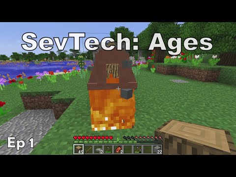 Minecraft Sevtech:Ages Survival Series Ep 1