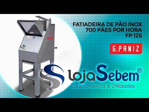 Maquina De Fatiar Pão Fatiadora Industrial GPANIZ FP12 Fatia 12mm