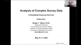 Analyzing Complex Survey Data: An Introduction with Brady West