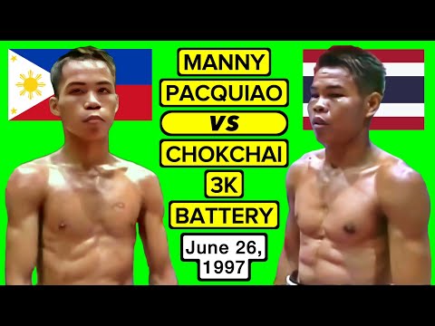 (21) Manny Pacquiao vs Chokchai Chockvivat (TH) | Jun 26 1997 Mandaluyong PH