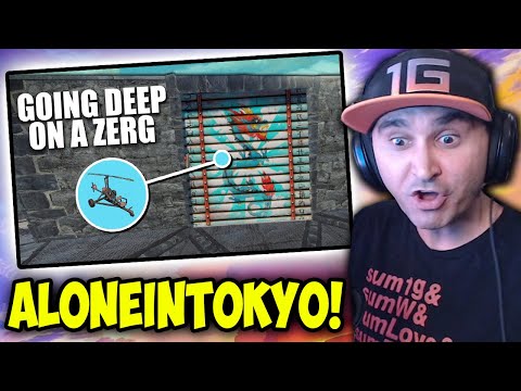 Summit1g REACTS TO: GOING DEEP on a ZERG and TAKING THEIR LOOT | Rust Solo Survival By AloneInTokyo!