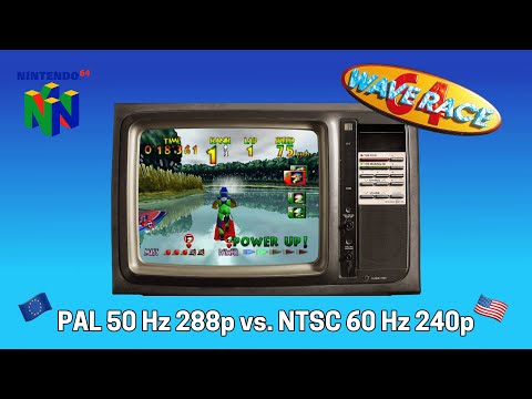 Wave Race 64 PAL vs. NTSC Side-by-Side Comparison (N64)