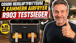 Cosori Heißluftfritteuse 2 Kammern Airfryer Test | Cosori Heißluftfritteuse caf-r903-aeu Testsieger