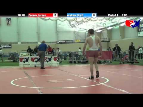 Conner Larsen vs. Andrew Scott at 2013 ASICS FILA Cadet Nationals - GR