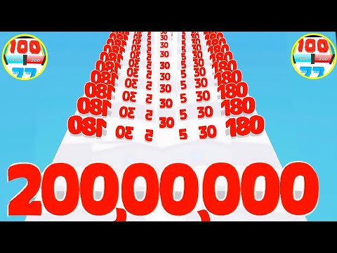 Number Run shooting (🌈) number master infinity 2048 Gameplay new level 9999 live