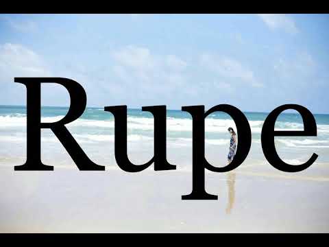 How To Pronounce Rupe🌈🌈🌈🌈🌈🌈Pronunciation Of Rupe