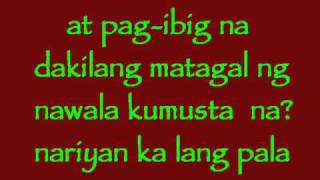 panahon na naman w/ lyrics by rivermaya