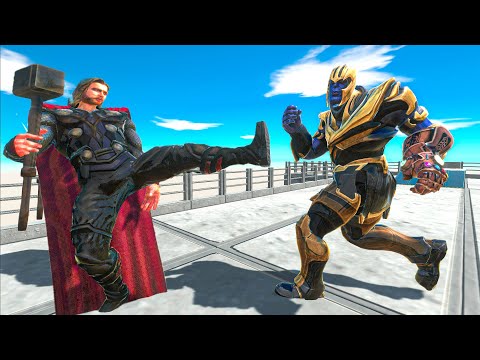 SUPER HEROES 1V1 TOURNAMENT - Animal Revolt Battle Simulator