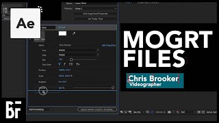 Create Your Own MOGRT Files in After Effects for Premiere