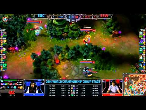 [GER] EDG vs SSW - 2014 World Championship Groupe A und B W1D1