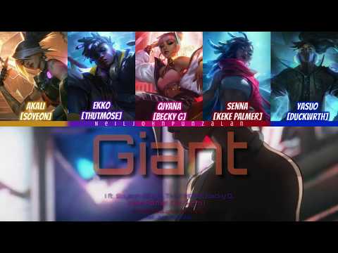 TRUE DAMAGE - GIANTS (ft. (G) idle SOYEON, THUTMOSE, BECKY G, KEKE PALMER, DUCKWRTH) Lyrics Video