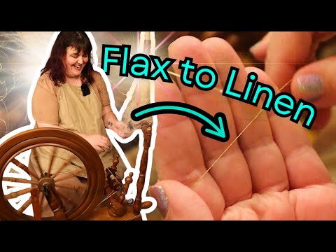 How to Spin Flax - It's Easier Than You Think!