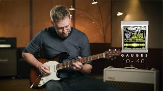 Video thumbnail for Ernie Ball: String Alloys - M-Steel Slinkys on the Cutlass HSS by Ernie Ball