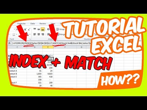 Tutorial Microsoft Excel Fungsi Index Match "Memunculkan data dari 2 Criteria"