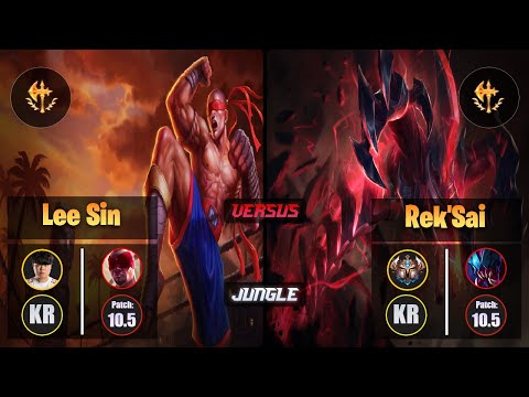 Clid LEE SIN (Jungle) [Conqueror] VS REK'SAI - Challenger KR Patch 10.5