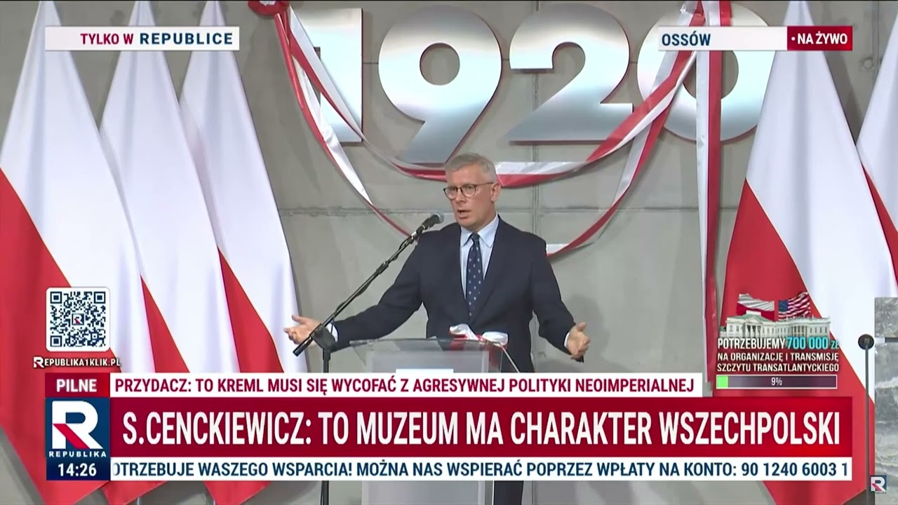 Otwarcie Muzeum Bitwy Warszawskiej. Prof. Cenckiewicz przypomniał hanieb...