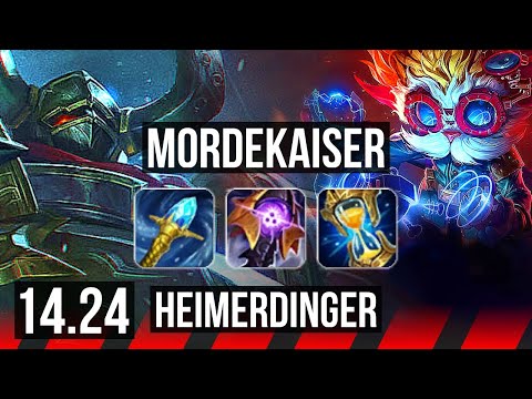 MORDEKAISER vs HEIMERDINGER (TOP) | KR Diamond | 14.24