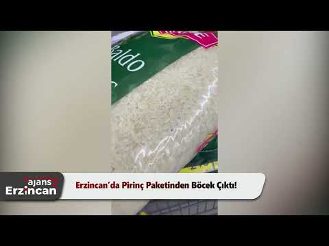 Erzincan’da Pirinç Paketinden Böcek Çıktı!