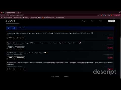 AutoTweet video preview