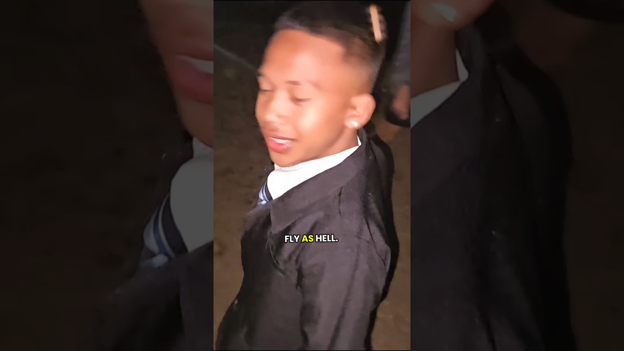 LIL DUDE LOOKIN MORE FLY THAN THE GRADUATING CLASS. #COLONIADIVINA #Graduation #dance #ball