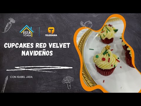 Cupcakes Red velvet Navideños
