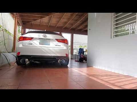 Lexus IS350 F Sport 3.5L XE30 2GR-FSE Single Turbo Exhaust Engine Sound