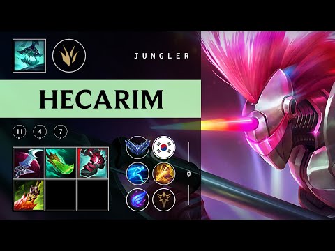Hecarim Jungle vs Kha'Zix - KR Diamond Patch 25.24