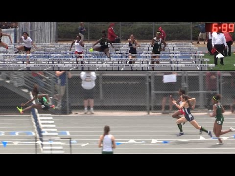 2017 TF - CIF-ss Prelims (D1) - 100 Hurdles (Girls, 5 Heats) (11-D1)