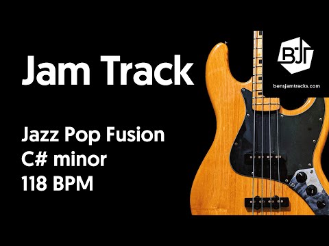 Jazz Pop Fusion Jam Track in C# minor "PJs" - BJT #52