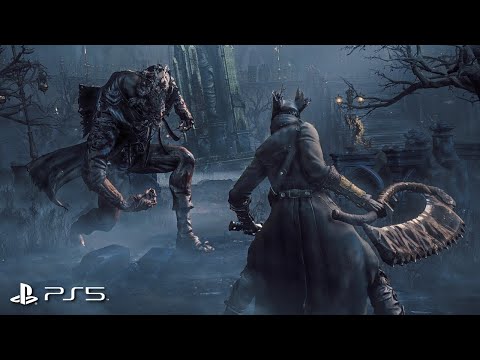 Bloodborne FULL GAME + The Old Hunters DLC - All Cutscenes (PS5)