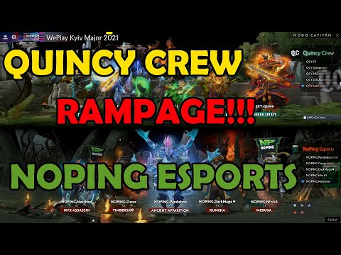La esperanza sudamericana Noping Esports Vs Quincy Crew BO3, con Rampage Incluido 1/3 abusando