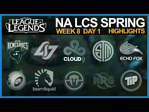 [Highlights] NALCS Spring 2016 W8D1 - RNG vs C9, IMT vs NRG, CLG vs TL, TSM vs TIP & FOX vs DIG