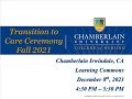 12.08.2021 Chamberlain University Transition to Care Ceremony