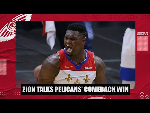 鵜鶘隊對陣凱爾特人隊的比賽中，錫安-威廉姆森回顧了鵜鶘隊的反擊戰，他說："我們的目標是要讓我們的隊員們都有一個良好的心態。 (Zion Williamson recaps Pelicans’ comeback win vs. Celtics | NBA on ESPN)