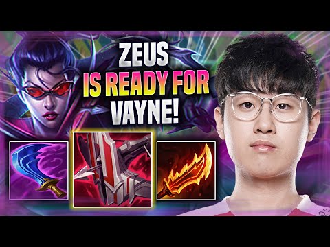 ZEUS IS READY FOR VAYNE! - T1 Zeus Plays Vayne Top vs Aatrox! | Preseason 2022