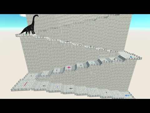 VENOM BRACHIOSAURUS Vs SUPERMAN MOSASAURUS DEADLY WALL - Animal Revolt Battle Simulator