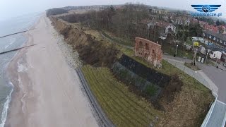 preview picture of video 'Ruiny kościoła w Trzęsaczu. Zdjęcia lotnicze.'
