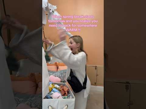 Packing for SPRING BREAK !! Guess where we went? COMING SOON! 🏝️ #16kids #packing  #vacation