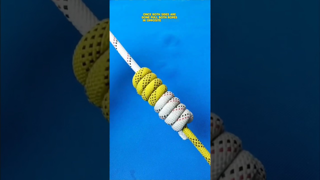 This Knot Locks Itself Automatically ☠️🗿