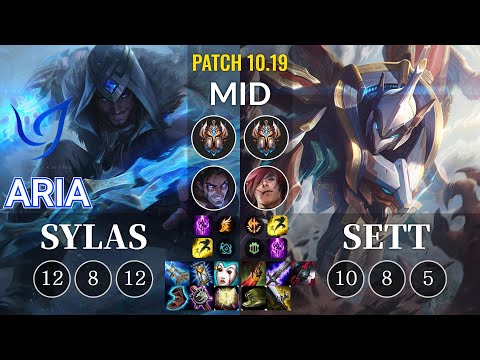 CGA Aria Sylas vs Sett Mid - KR Patch 10.19