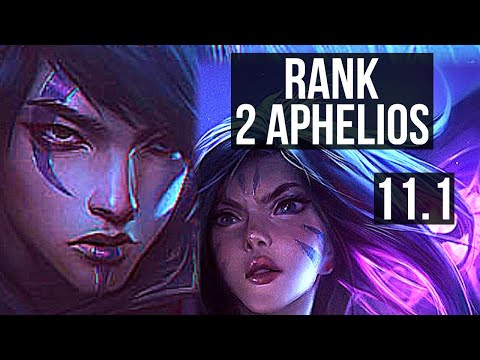 APHELIOS & Pantheon vs KAI'SA & Leona (ADC) | Rank 2 Aphelios, Quadra, 5/1/5 | KR Master | v11.1