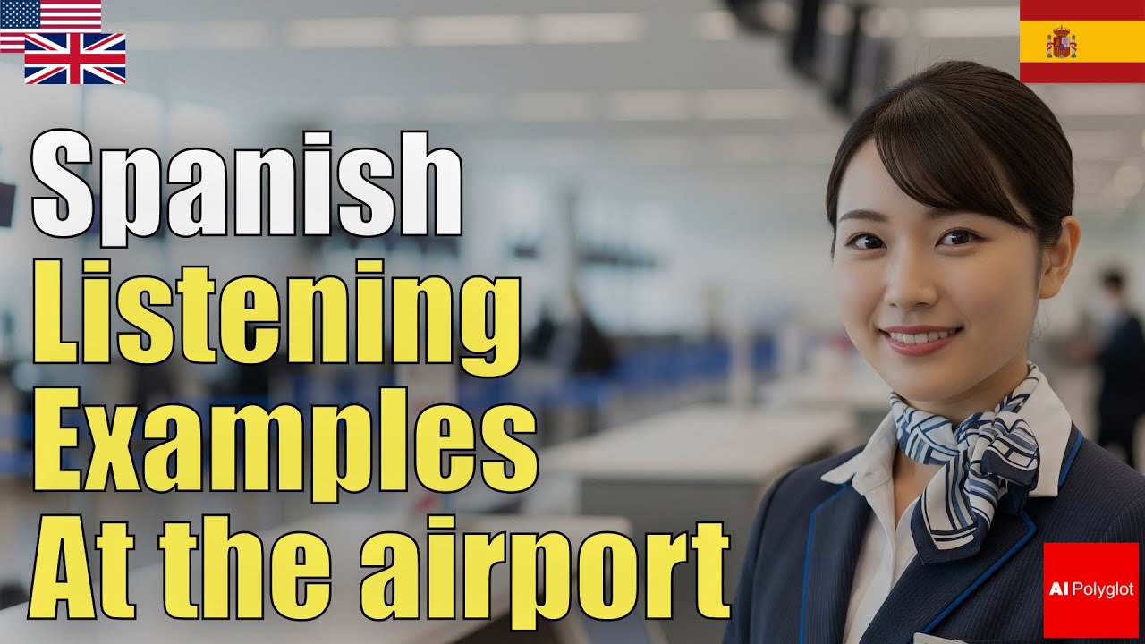 Spanish listening examples at the airport | Natural Listening | Must-Know