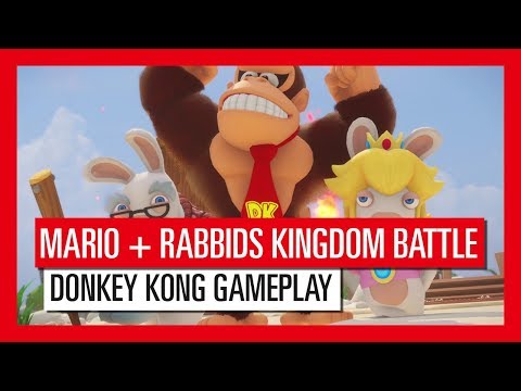 Mario + Rabbids Kingdom Battle Donkey Kong Adventure Gameplay Trailer